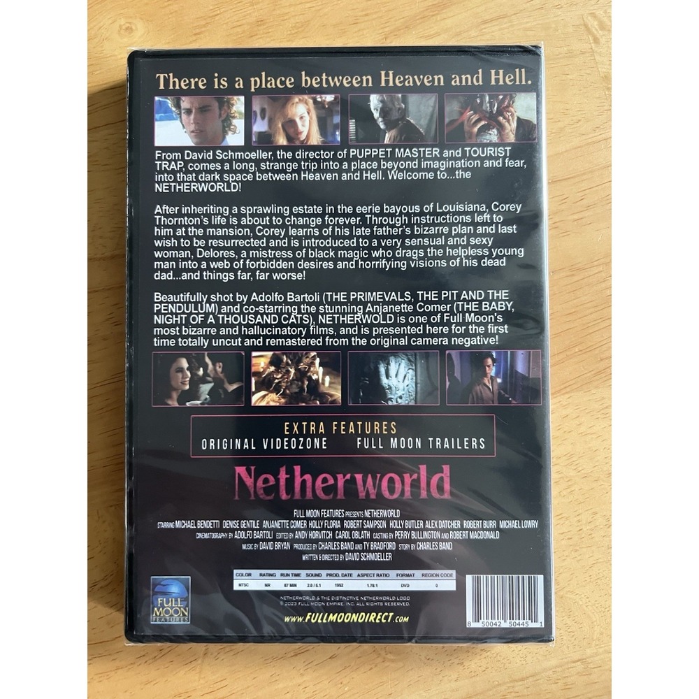 Netherworld (DVD, 1992) UNCUT AND REMASTERED FULL MOON - Picture 2 of 2